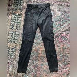 Free People Coated Moto leggings